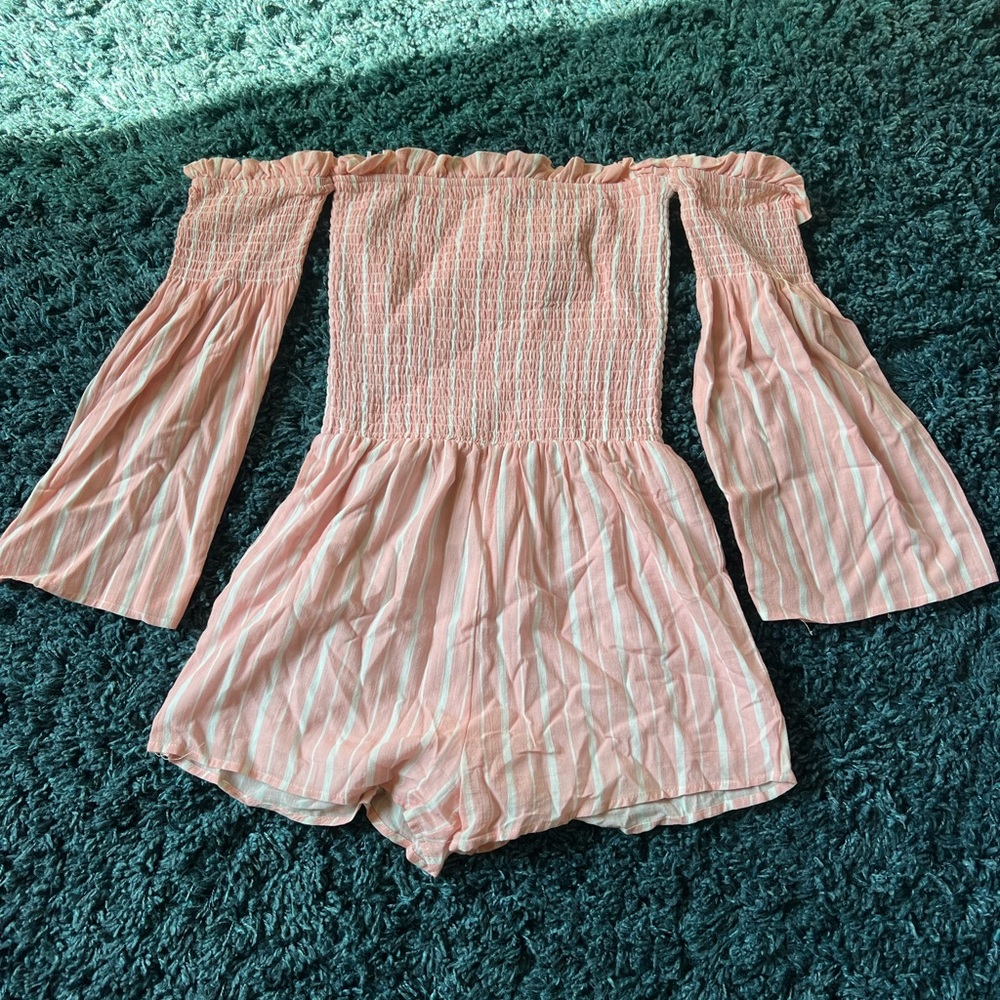 rampage pink romper good condition size m